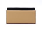 Porte lettres en cuir beige cafe latte