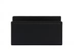 Porte lettres en cuir noir