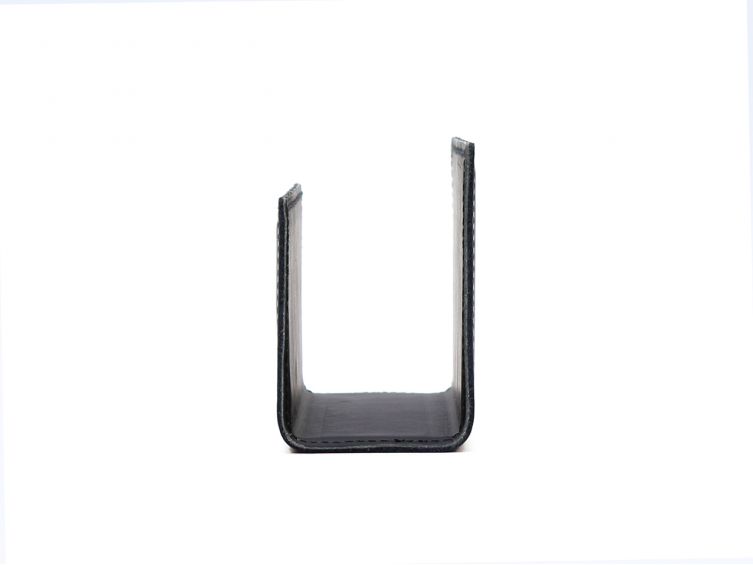 Porte lettres en cuir noir