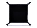 Vide poche en cuir noir