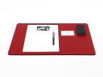 Sous-main de bureau - en cuir rouge - 50x34 cm