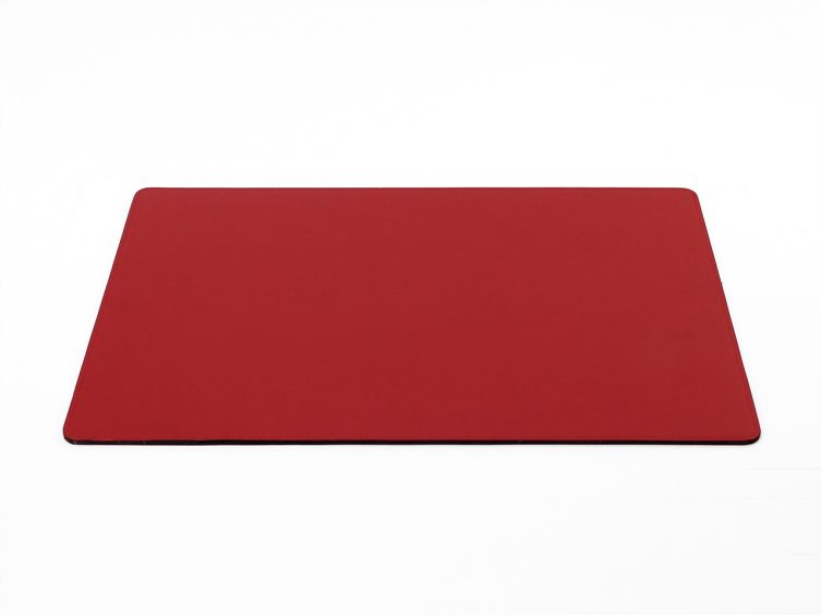 Sous-main de bureau - en cuir rouge - 50x34 cm