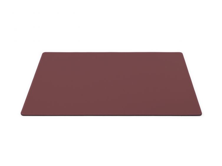 Sous-mains de bureau - en cuir marron - 60x40 cm