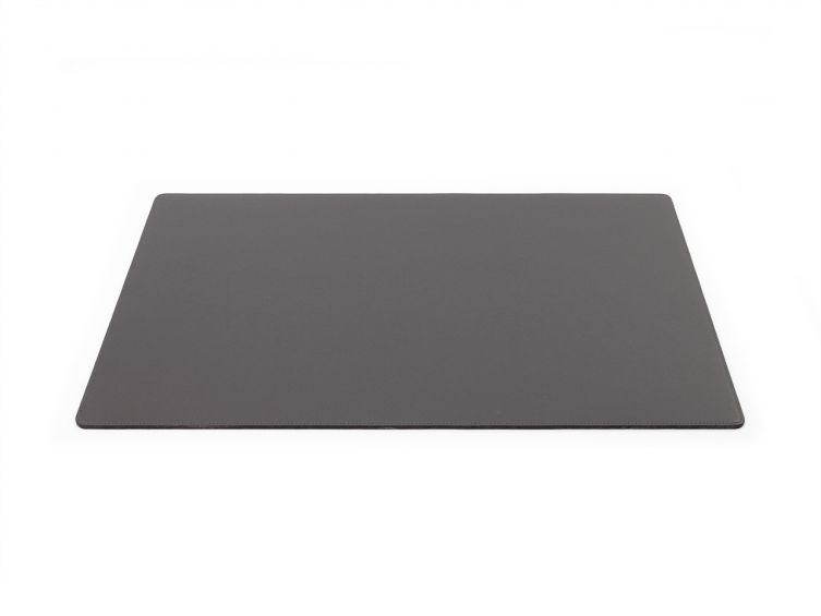 Sous-mains de bureau - en cuir gris - 60x40 cm