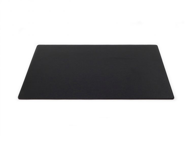 Sous-mains de bureau - en cuir noir - 60x40 cm
