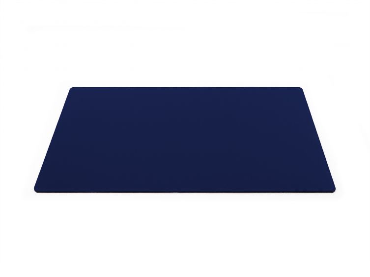 Sous-mains de bureau - en cuir bleu - 60x40 cm