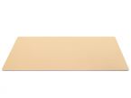 Grand sous-mains - en cuir beige - 80x40 cm