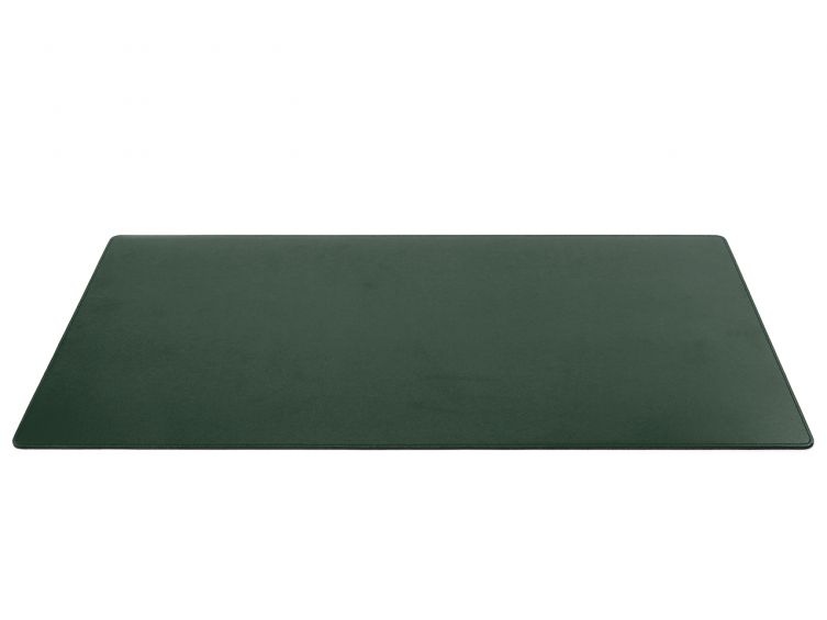 Grand sous-mains - en cuir vert - 80x40 cm