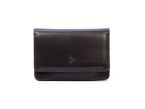 Portefeuille avec passant ceinture cuir noir - 036