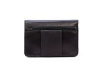 Portefeuille avec passant ceinture cuir noir - 036