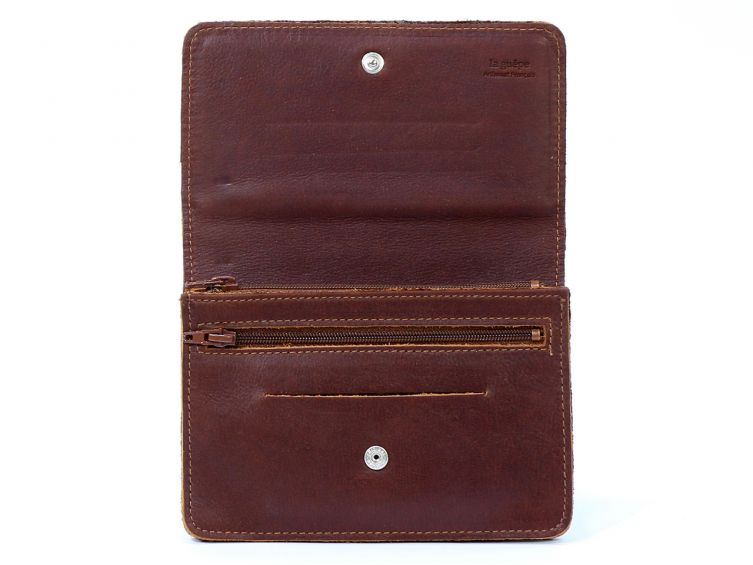 Portefeuille avec passant ceinture cuir gold - 036