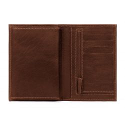 Portefeuille en cuir gold, à  4 volets - 220