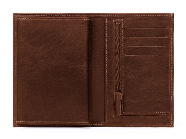 Portefeuille en cuir gold, à  4 volets - 220