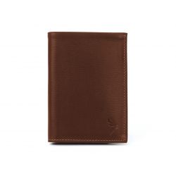 Portefeuille en cuir gold, à  4 volets - 466