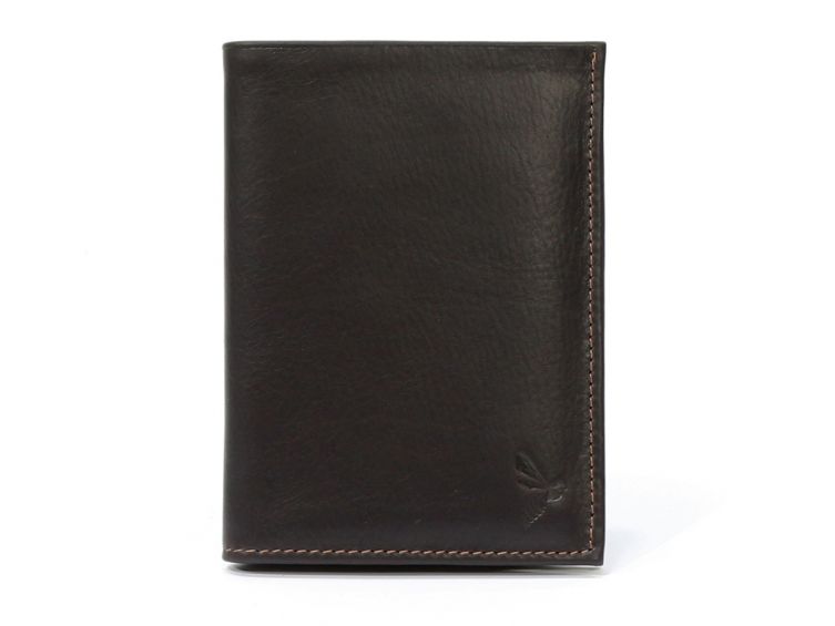 Portefeuille en cuir marron, à  3 volets - 582