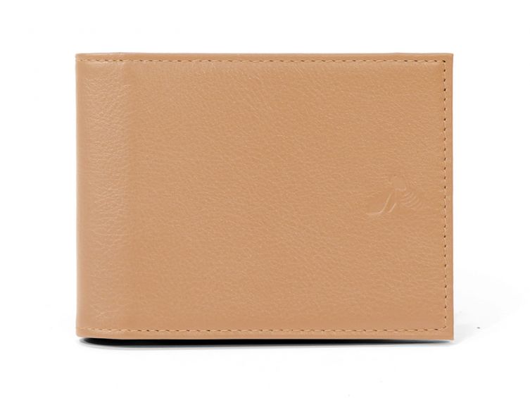 Portefeuille à l'italienne en cuir - caramel - 007