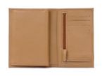 Portefeuille en cuir, à  4 volets - caramel - 220
