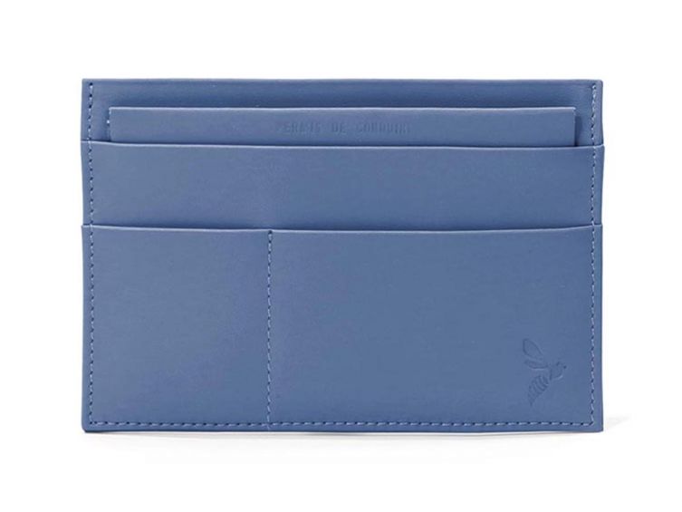 Porte-papier auto en cuir - bleu de prusse - 248