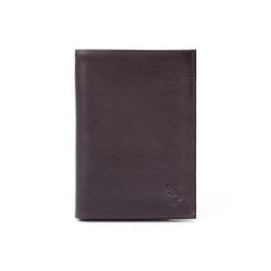 Portefeuille en cuir - marron - 466