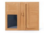 Porte-chéquier en cuir - caramel - 135