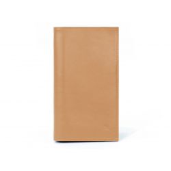 Porte-chéquier en cuir - caramel - 135