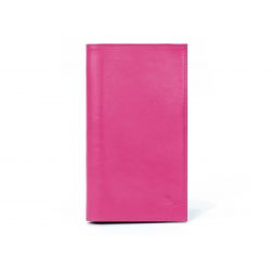 Porte-chéquier en cuir - fuchsia - 135