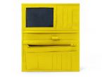 Porte-chéquier en cuir - jaune - 135