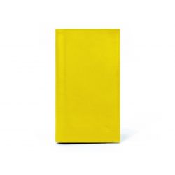 Porte-chéquier en cuir - jaune - 135