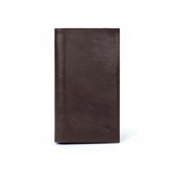 Porte-chéquier en cuir - marron - 135