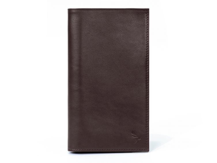 Porte-chéquier en cuir - marron - 135