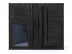 Porte-chéquier en cuir - noir - 135