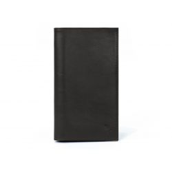 Porte-chéquier en cuir - noir - 135