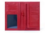 Porte-chéquier en cuir - rouge - 135