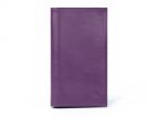 Porte-chéquier en cuir - violet - 135