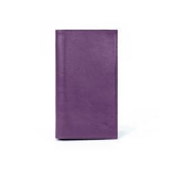 Porte-chéquier en cuir - violet - 135