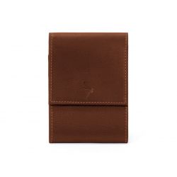 Porte-chéquier compact en cuir - gold - 720