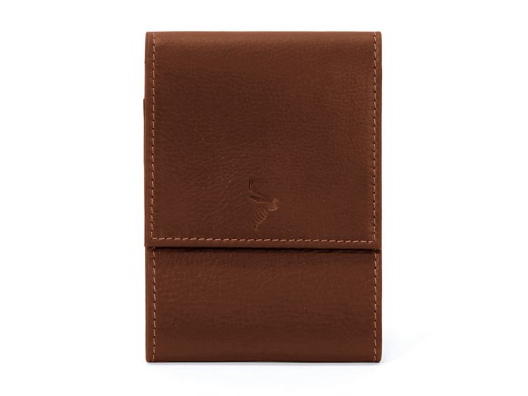 Porte-chéquier compact en cuir - gold - 720