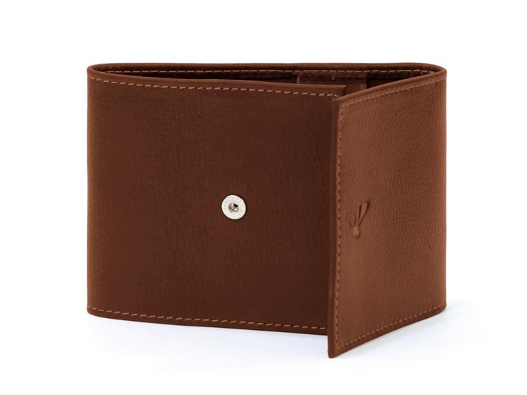 Porte-chéquier compact en cuir - gold - 720