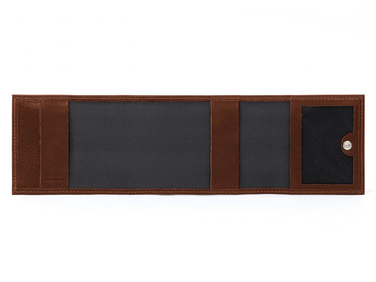 Porte-chéquier compact en cuir - gold - 720