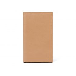 Porte-chéquier en cuir - caramel - 419