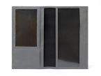 Porte-chéquier en cuir - gris - 419