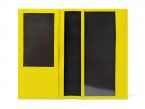 Porte-chéquier en cuir - jaune - 419