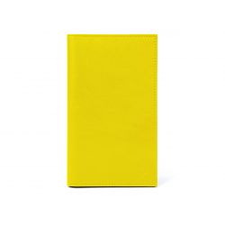 Porte-chéquier en cuir - jaune - 419