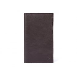 Porte-chéquier en cuir - marron - 419