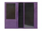 Porte-chéquier en cuir - violet - 419