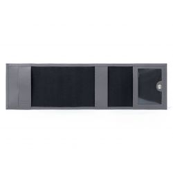 Porte-chéquier compact en cuir - gris - 720