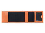 Porte-chéquier compact en cuir - orange - 720