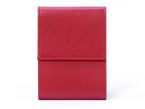Porte-chéquier compact en cuir - rouge - 720