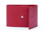 Porte-chéquier compact en cuir - rouge - 720