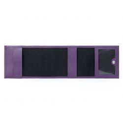 Porte-chéquier compact en cuir - violet - 720